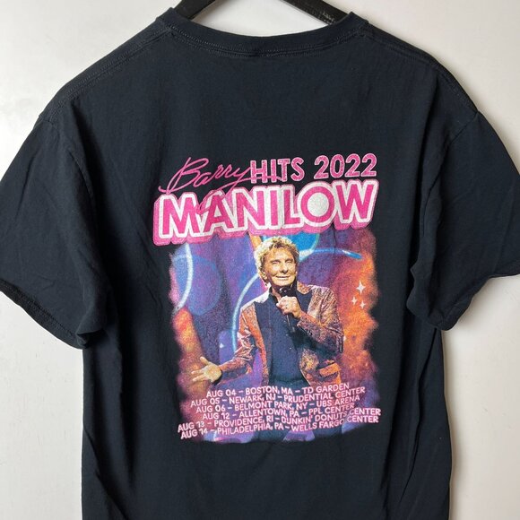 Barry Manilow Hits 2022 Tour Graphic Tee Large Black Music Merch Adult Unisex - Picture 14 of 16